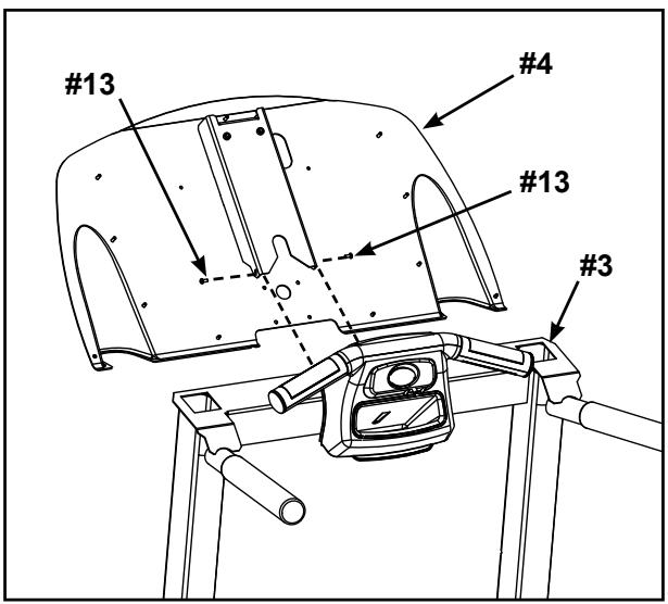 CYBEX INTERNATIONAL 445T TREADMILL - Install the console back to the upright assembly. - 1