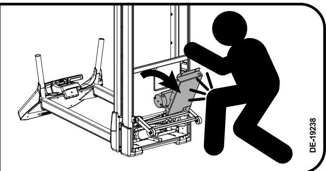 CYBEX INTERNATIONAL 445T TREADMILL - SERIOUS INJURY COULD OCCUR IF THESE PRECAUTIONS ARE NOT OBSERVED - 3