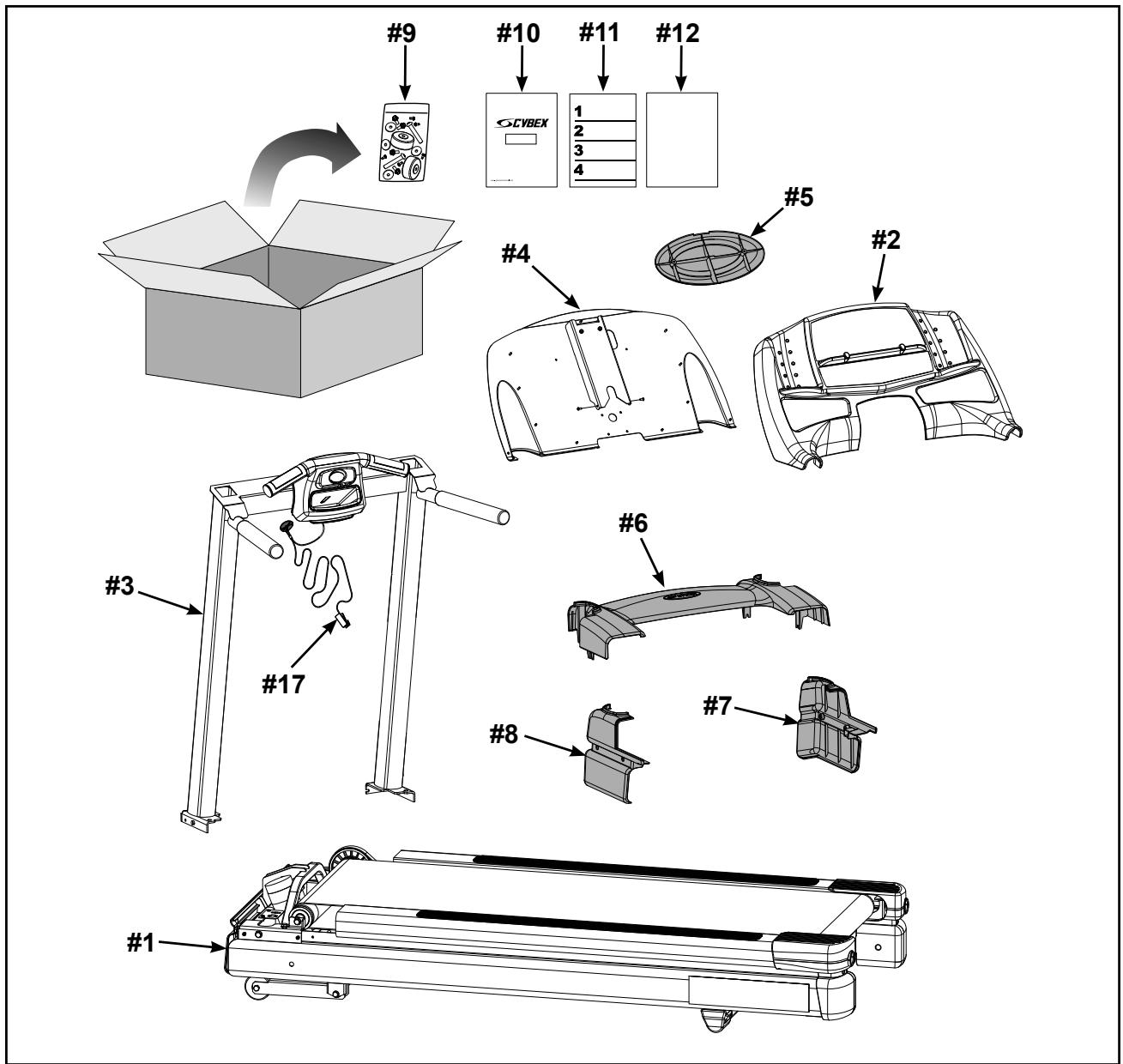 CYBEX INTERNATIONAL 445T TREADMILL - Tools Required - 1