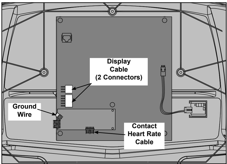 CYBEX INTERNATIONAL 445T TREADMILL - Install the console back to the upright assembly. - 4
