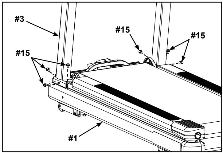 CYBEX INTERNATIONAL 445T TREADMILL - Install the upright assembly. - 2
