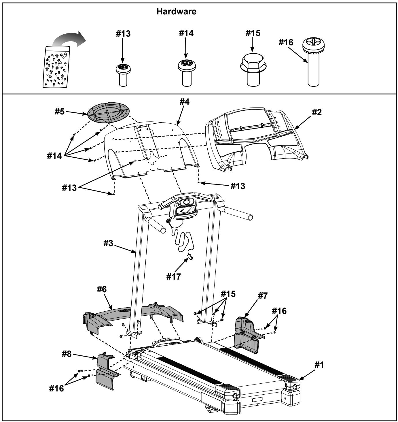 CYBEX INTERNATIONAL 445T TREADMILL - Tools Required - 2