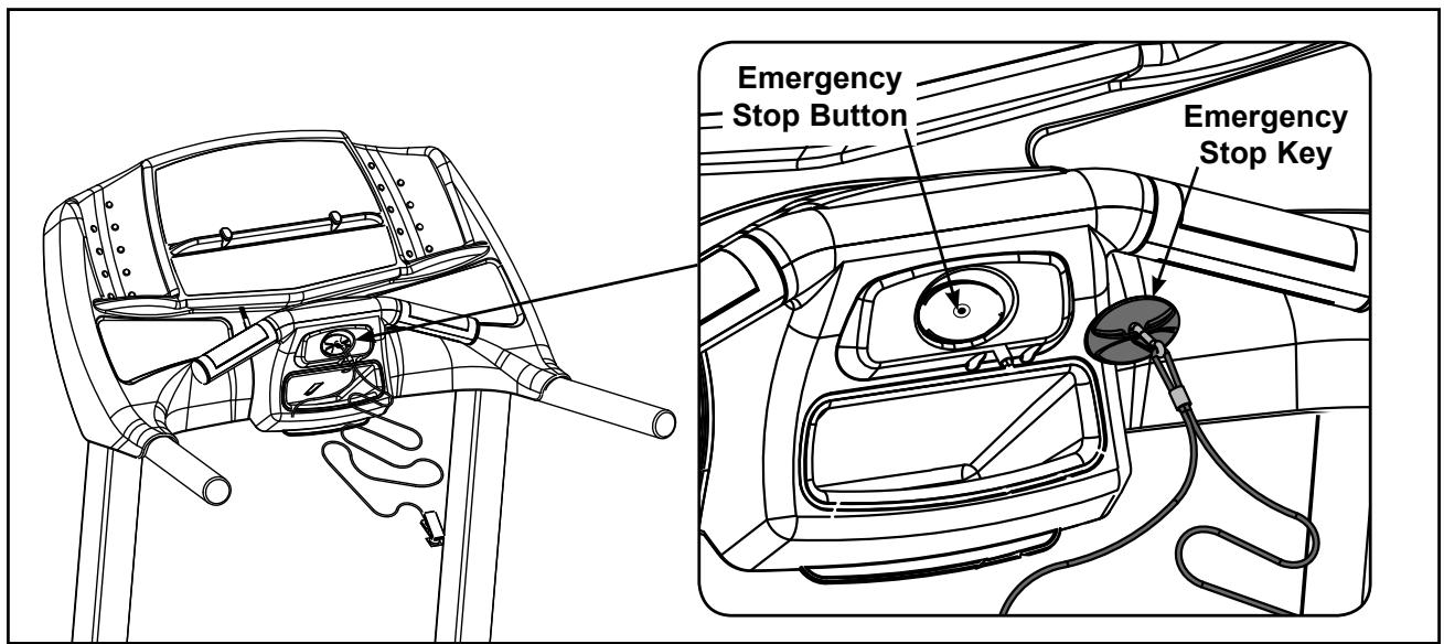 CYBEX INTERNATIONAL 445T TREADMILL - Attach emergency stop key. - 1