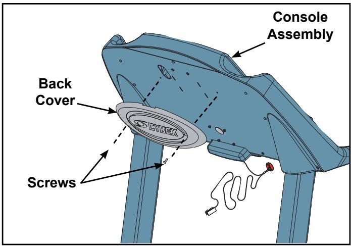 CYBEX INTERNATIONAL 445T TREADMILL - Attach the motor cover (three pieces). - 1