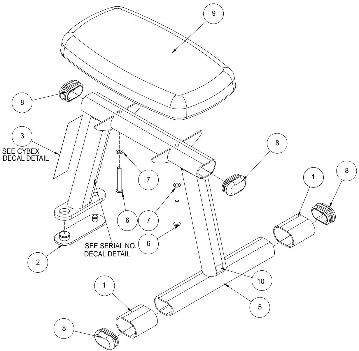 CYBEX INTERNATIONAL 8820 BENCH - BENCH - 2