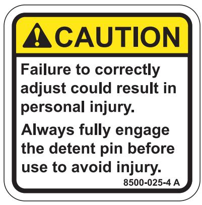 CYBEX INTERNATIONAL FT 325 - Warnings and Cautions - 2