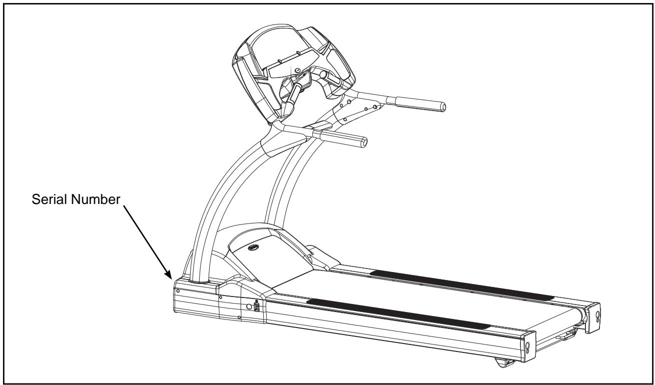 CYBEX INTERNATIONAL PRO3 (550T) TREADMILL - Serial Number and Voltage - 1