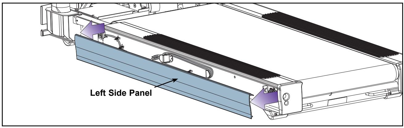 CYBEX INTERNATIONAL PRO3 (550T) TREADMILL - Remove the left side panel. - 1