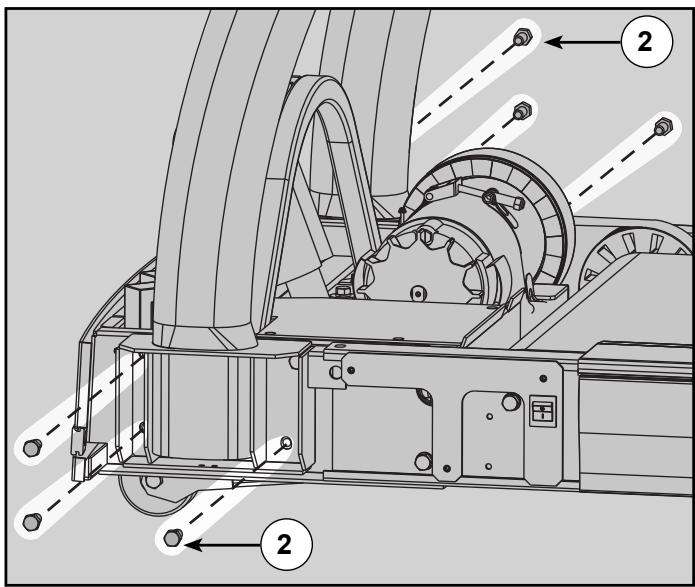 CYBEX INTERNATIONAL PRO3 (550T) TREADMILL - Secure the uprights. - 2