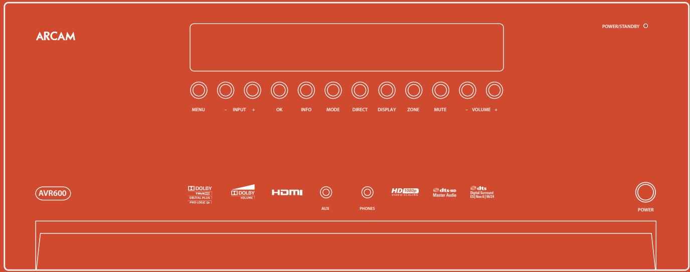 ARCAM FMJ AVR600 - HANDBOOK AVR surround amplifier - 1