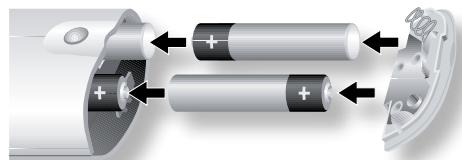 ARCAM FMJ AVR600 - Inserting batteries into the remote control - 2
