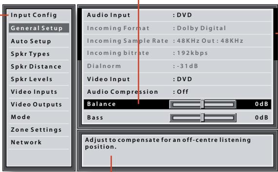 ARCAM FMJ AVR600 - Adjustment panel - 1