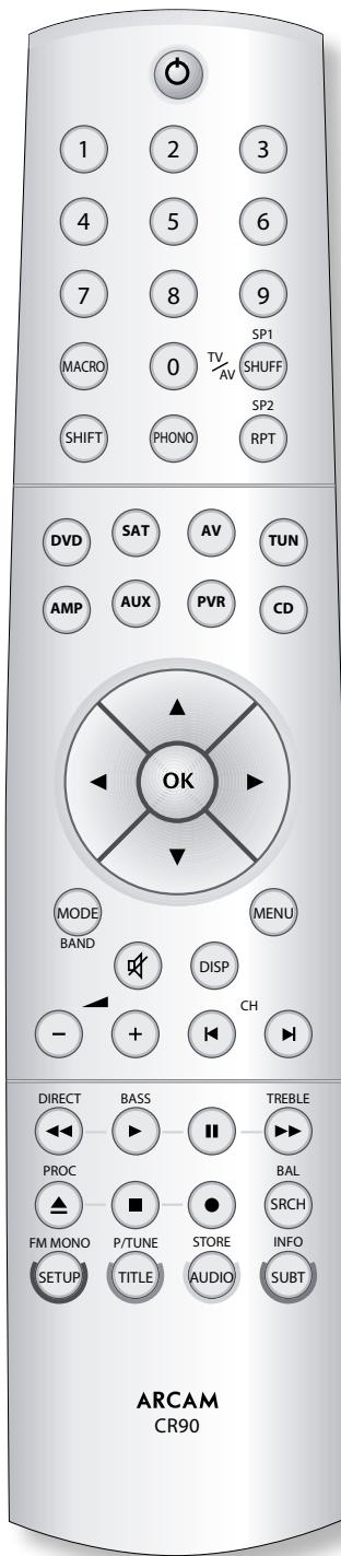 ARCAM FMJ T32 - Select the source key first - 4