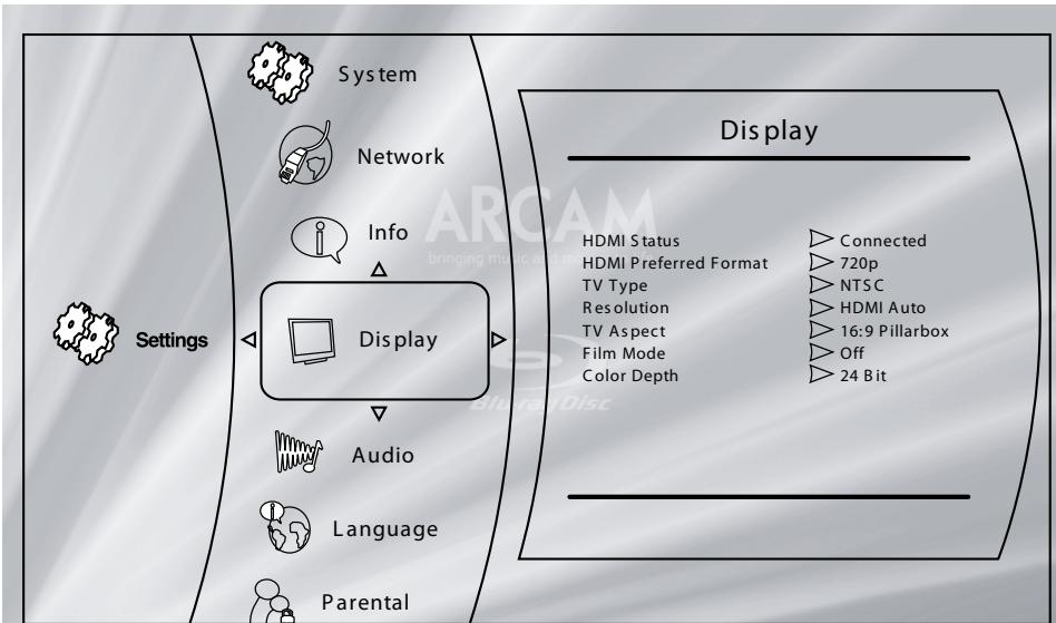 ARCAM BDP100 - Navigating the menus - 1