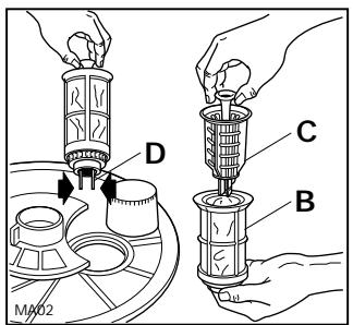 JUNO JSI1341E - Cleaning the Central Filters (After each wash) - 1