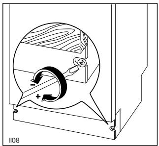 JUNO JSI4361W - Adjusting the door balance - 1