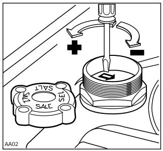 JUNO JSI5461W - Levels 3 and 5 (water softener adjustment) - 1