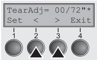 TALLYGENICOM LA550N - Setting the tear position - 5
