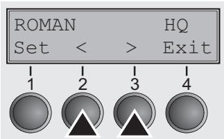 TALLYGENICOM LA550N - Selecting character density and font temporarily - 7