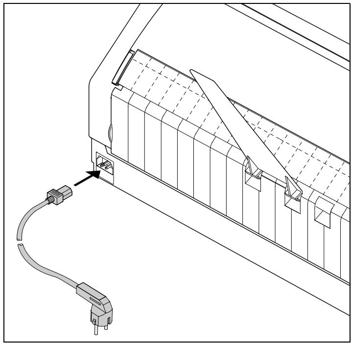 TALLYGENICOM LA550N - Connecting the printer - 1
