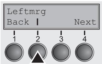 TALLYGENICOM LA550N - Setting the left margin (Leftmgr) - 1