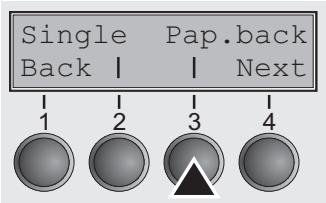 TALLYGENICOM LA550N - Settings for paper with dark back (Pap.back) - 1