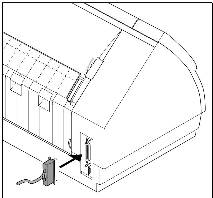 TALLYGENICOM LA550N - Connecting the printer - 2