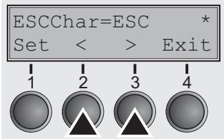 TALLYGENICOM LA550W - Selecting start signal for escape sequence (ESC-Char) - 3