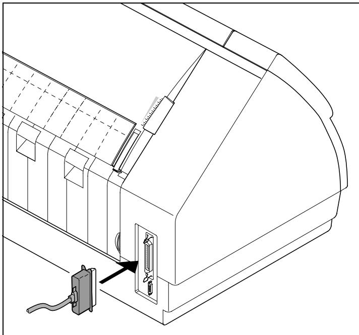 TALLYGENICOM LA550W - Connecting the printer - 2