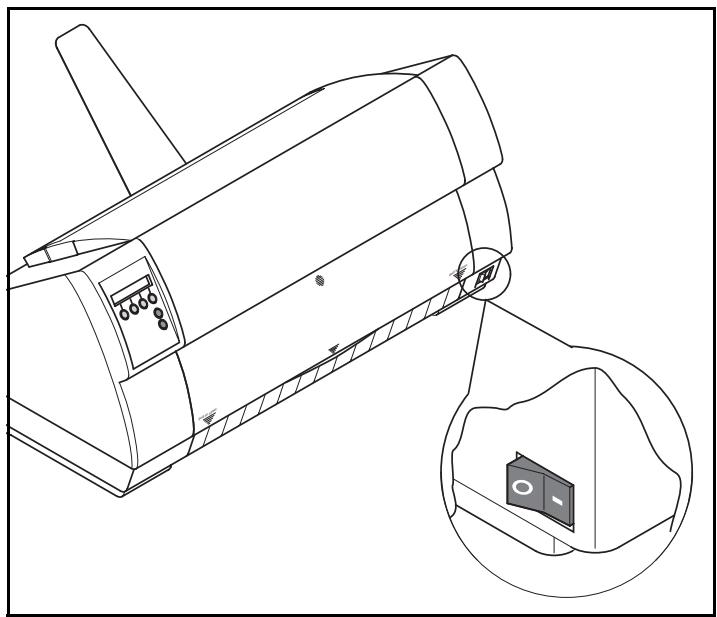 TALLYGENICOM LA550W - Switching on the printer - 1