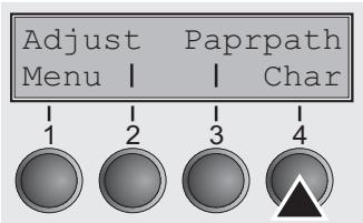 TALLYGENICOM LA550W - Selecting character density and font temporarily - 1