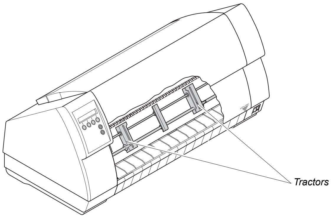 TALLYGENICOM LA550W - Printer in fanfold paper mode - 1