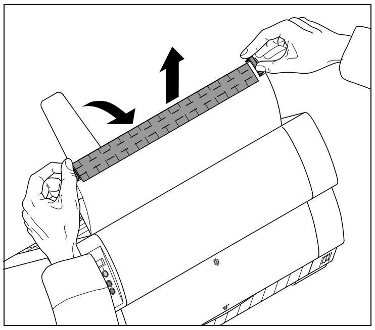 TALLYGENICOM LA550W - Changing the ribbon cassette - 1