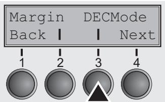 TALLYGENICOM LA550W - Setting the DEC Mode (DECMode) - 1