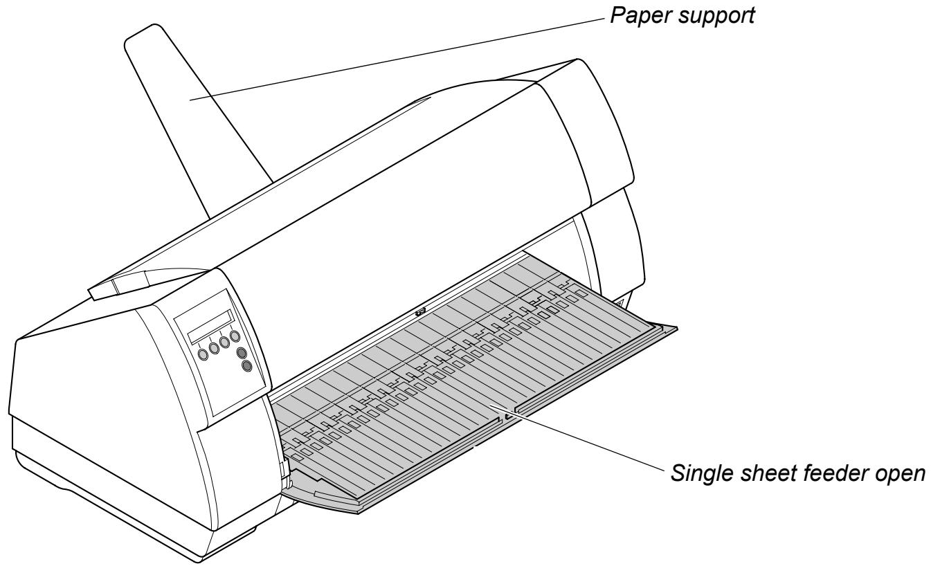 TALLYGENICOM LA550W - Printer in single-sheet mode - 1