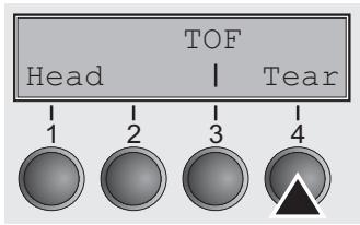 TALLYGENICOM LA650 PLUS - Setting the tear position - 3