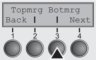 TALLYGENICOM LA650 PLUS - Setting the bottom margin (Botmrg) - 1