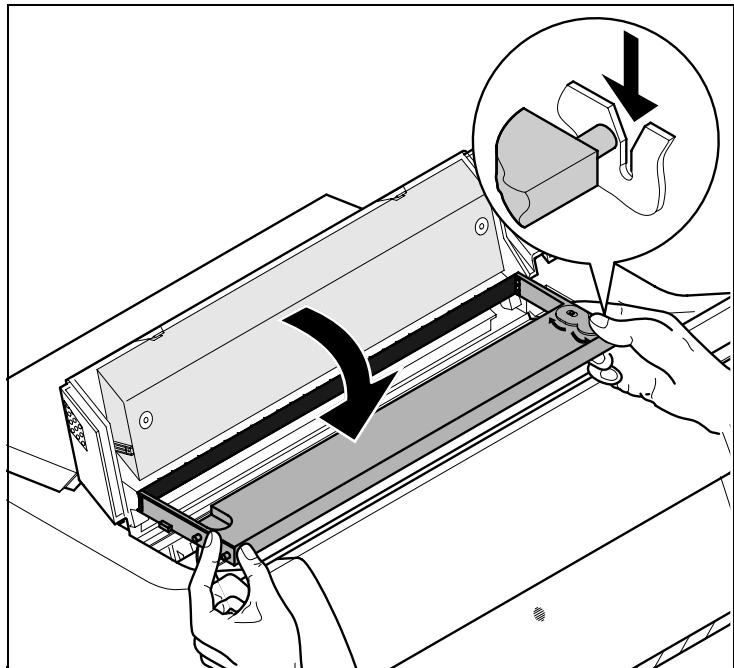 TALLYGENICOM LA650 PLUS - Changing the ribbon cassette - 9