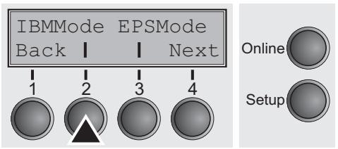 TALLYGENICOM LA650 PLUS - Setting the IBM mode (IBMMode) - 1