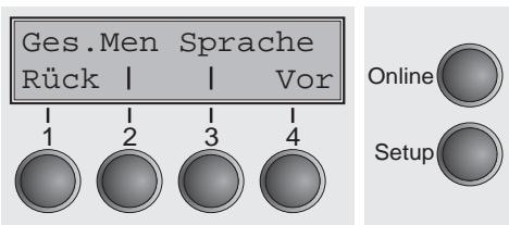 TALLYGENICOM LA650 PLUS - Selecting the LC display language - 7