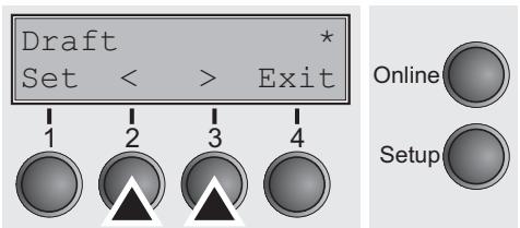 TALLYGENICOM LA650 PLUS - Selecting font (Font) - 2