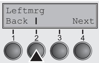 TALLYGENICOM LA650 PLUS - Setting the left margin (Leftmgr) - 1