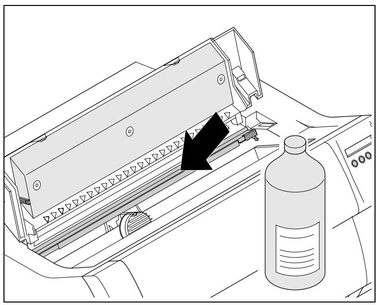 TALLYGENICOM LA650 PLUS - Cleaning the platen - 1