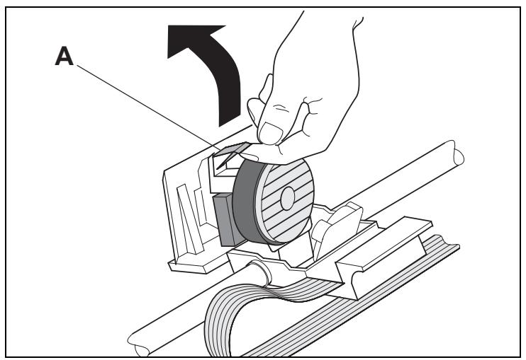 TALLYGENICOM LA650 PLUS - Installing the ribbon cassette the first time - 7