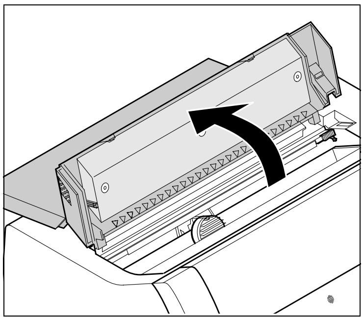 TALLYGENICOM LA650 PLUS - Installing the ribbon cassette the first time - 3