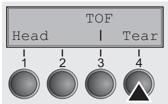 TALLYGENICOM LA800 PLUS - Setting the tear position - 3
