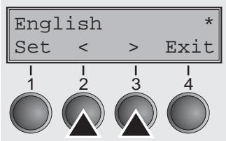TALLYGENICOM LA800 PLUS - Selecting the LC display language - 10