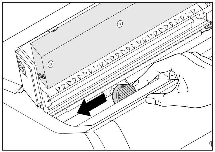 TALLYGENICOM LA800 PLUS - Installing the ribbon cassette the first time - 5