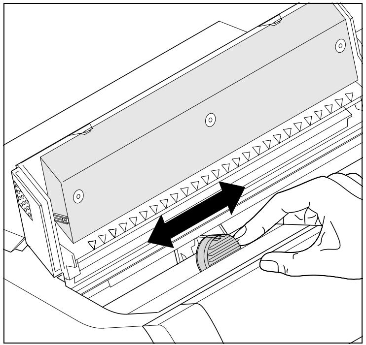 TALLYGENICOM LA800 PLUS - Installing the ribbon cassette the first time - 12