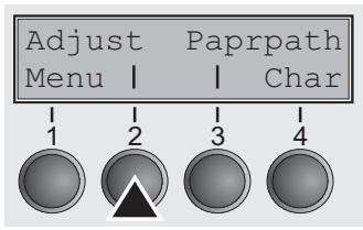 TALLYGENICOM LA800 PLUS - Setting the tear position - 1